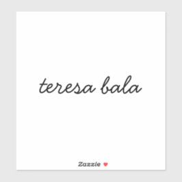 Moderne Schrift-Monogramm-Design Aufkleber