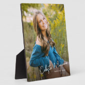 Moderne Schrift Name Abschlussfoto Fotoplatte (Seite)
