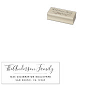 Moderne Schrift | Niedliche kalligraphische Rückse Gummistempel (Stempel)