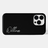 Moderne Schrift Personalisierte Name Hülle-Case-Ma iPhone Hülle (Rückseite (Horizontal))