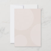 Moderne Schrift Rosa Babyparty Dankeskarte (Rückseite)