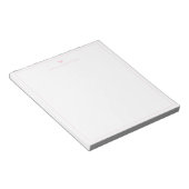 Moderne Schrift Rosa Herzrand Monogramm Notizblock (angewinkelt)