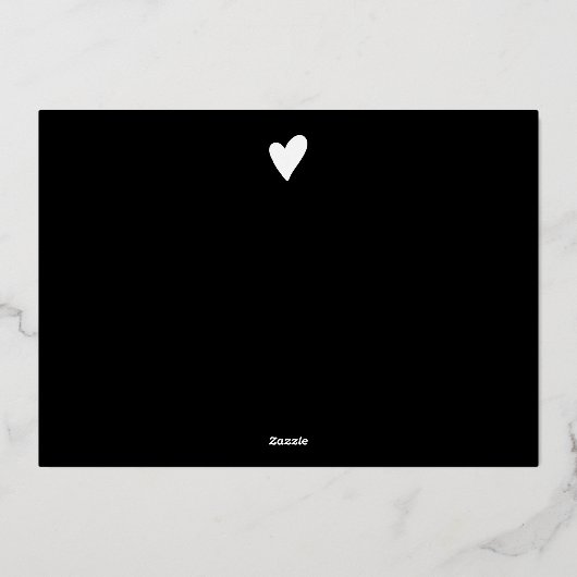 Moderne Schrift Rosa Reihenfolge danke Folieneinladung (Rückseite)