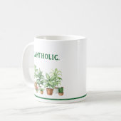 Moderne Schrift saubere Gartencafétasse Kaffeetasse (Vorderseite Links)