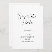 Moderne Schrift Save The Date (Vorne/Hinten)