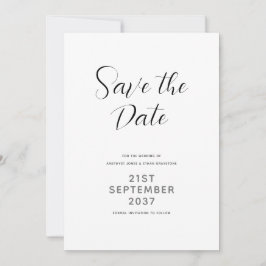 Moderne Schrift Save The Date