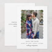 Moderne Schrift Save The Date (Vorne/Hinten)