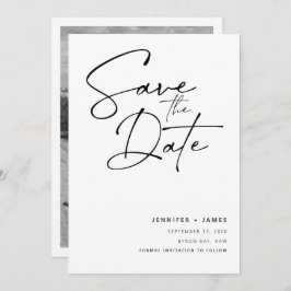 Moderne Schrift Save the Date Einladung
