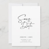 Moderne Schrift Save the Date Einladung (Vorderseite)