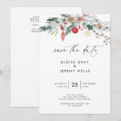 Moderne Schrift 'Save the Date' Einladung (Vorne/Hinten)