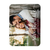 Moderne Schrift | SAVE THE DATE FOTO Magnet (Vertikal)