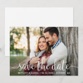 Moderne Schrift | Save the Date Fotokarte (Vorne/Hinten)