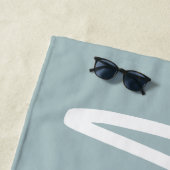 Moderne Schrift schreiben MRS. Hochzeitsgeschenk Strandtuch (Beispiel)