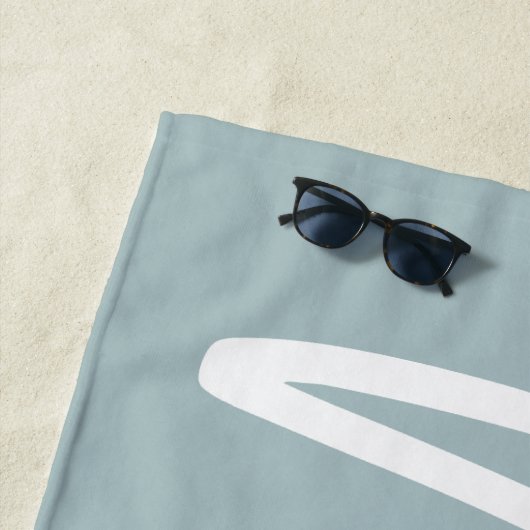 Moderne Schrift schreiben MRS. Hochzeitsgeschenk Strandtuch (Beispiel)