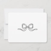 Moderne Schrift Sie bindet das Brautparty des Knot Dankeskarte (Rückseite)