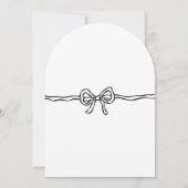 Moderne Schrift Sie bindet das Brautparty des Knot Einladung (Rückseite)