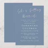 Moderne Schrift Sie wird heiraten Brautparty Einladung (Vorne/Hinten)