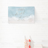 Moderne Schrift Strandherzen Brautdusche Willkomme Banner (InSitu)