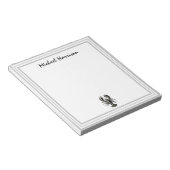 Moderne Schrift Trendy vintage Lobster Personalisi Notizblock (angewinkelt)