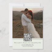 Moderne Schrift-Typografie-Foto  Save The Date (Rückseite)