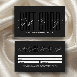 Moderne Schrift-Typografie Geschäft Geschenkkarte