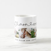 Moderne Schrift-Typografie mit mehreren Fotos Best Kaffeetasse (Mittel)