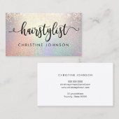 Moderne Schrift Visitenkarte (Vorne/Hinten)