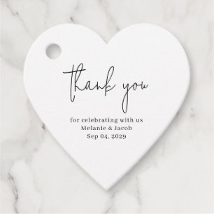 Moderne Schrift Weding Geschenkanhänger