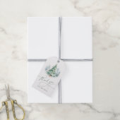 Moderne Schrift Weihnachtsbaum Danke Geschenkanhänger (Mit Garn)