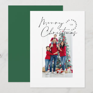 Moderne Schriftart 1 Foto Weihnachtsfeiertag Feiertagskarte