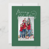 Moderne Schriftart 1 Foto Weihnachtsfeiertag Feiertagskarte (Vorderseite)