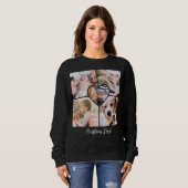 Moderne Schriftart Benutzerdefinierter Text mit Fo Sweatshirt (Vorne ganz)