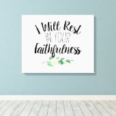 Moderne Schriftart Bibel Verse Scripte Leinwanddruck (Insitu (Holzboden))