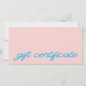 Moderne Schriftart Blush Pink QR-Code-Geschenkguts (Vorderseite)