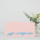 Moderne Schriftart Blush Pink QR-Code-Geschenkguts (Stehend Vorderseite)