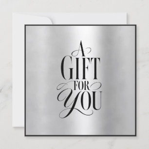 Moderne Schriftart Geschäft Geschenkgutschein
