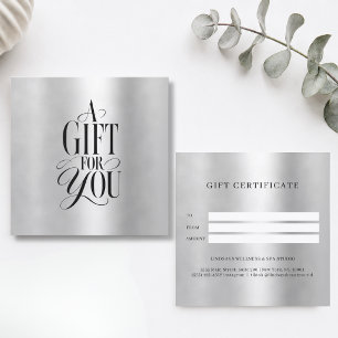 Moderne Schriftart Geschäft Geschenkgutschein