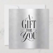 Moderne Schriftart Geschäft Geschenkgutschein (Vorderseite)