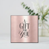 Moderne Schriftart Geschäft Geschenkgutschein (Stehend Vorderseite)