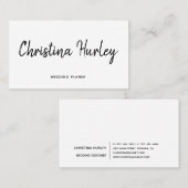 Moderne Schriftart-Grafik-Typografie stilvoll Visitenkarte (Vorne/Hinten)