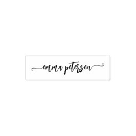Moderne Schriftart mit individueller Unterschrift Permastempel