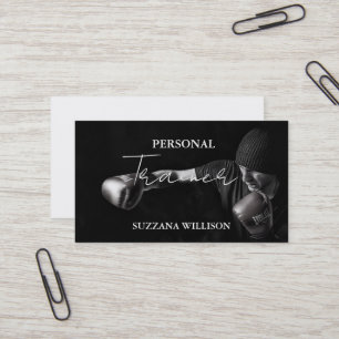 Moderne Schriftart Persönlicher Fitness-Coach-Trai Visitenkarte
