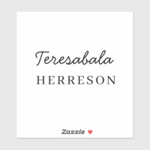 Moderne Schriftart Stilvolles Monogramm-Design Aufkleber