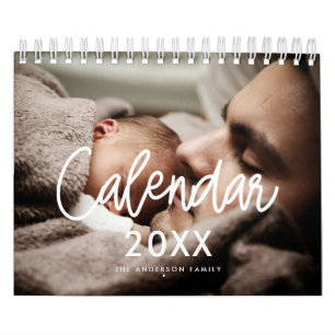 Moderne Schriftfamilien-Foto 2023 Kalender
