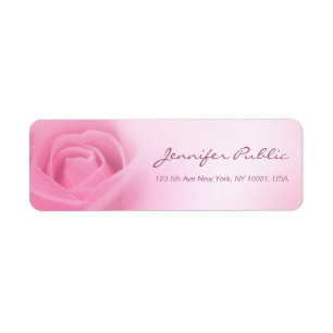 Moderne Schriftschablone Rosa Rose Handschrift