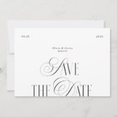 Moderne Schrifttypografie Foto Save The Date (Vorderseite)