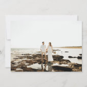 Moderne Schrifttypografie Foto Save The Date (Rückseite)