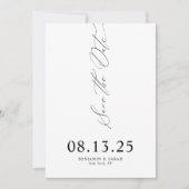 Moderne Schrifttypografie | QR-Code Arch Foto Save The Date (Vorderseite)