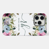 Moderne Schriftzeichen Blush Extravagante Initiale iPhone Hülle (Rückseite (Horizontal))