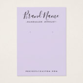 Moderne Schriftzeichen fügen lila Ohrmarkierungska (Vorderseite)